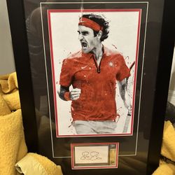 Roger Federer Framed & Signed 