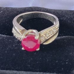 Lab Created Ruby In Sterling Silver 