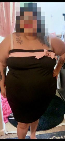 Black and Pink  Dress