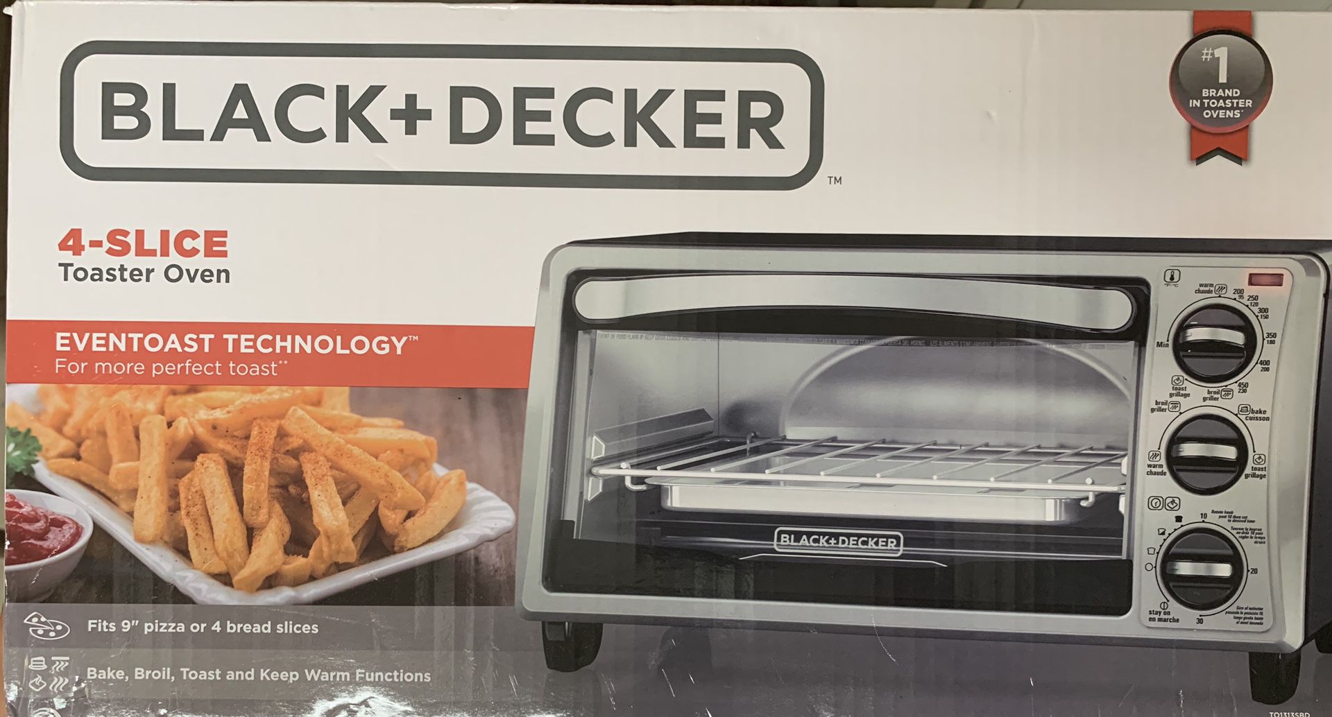 Black+ Decker 4-Slice Toaster Oven