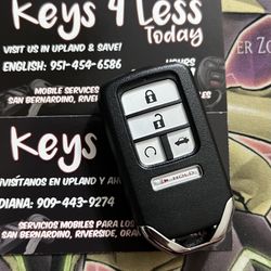 [$120 @ Pomona Indoor Swapmeet] Honda 5-Button Push Start Remote Copy (HRV, Odyssey, Civic, Accord, CRV, Ridgeline, Pilot)