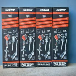 Brand new Echo 21.2 cc Gas 2-Stroke Attachment Capable Straight Shaft String Trimmer with Speed-Feed Head and Curved Shaft Edger Kit