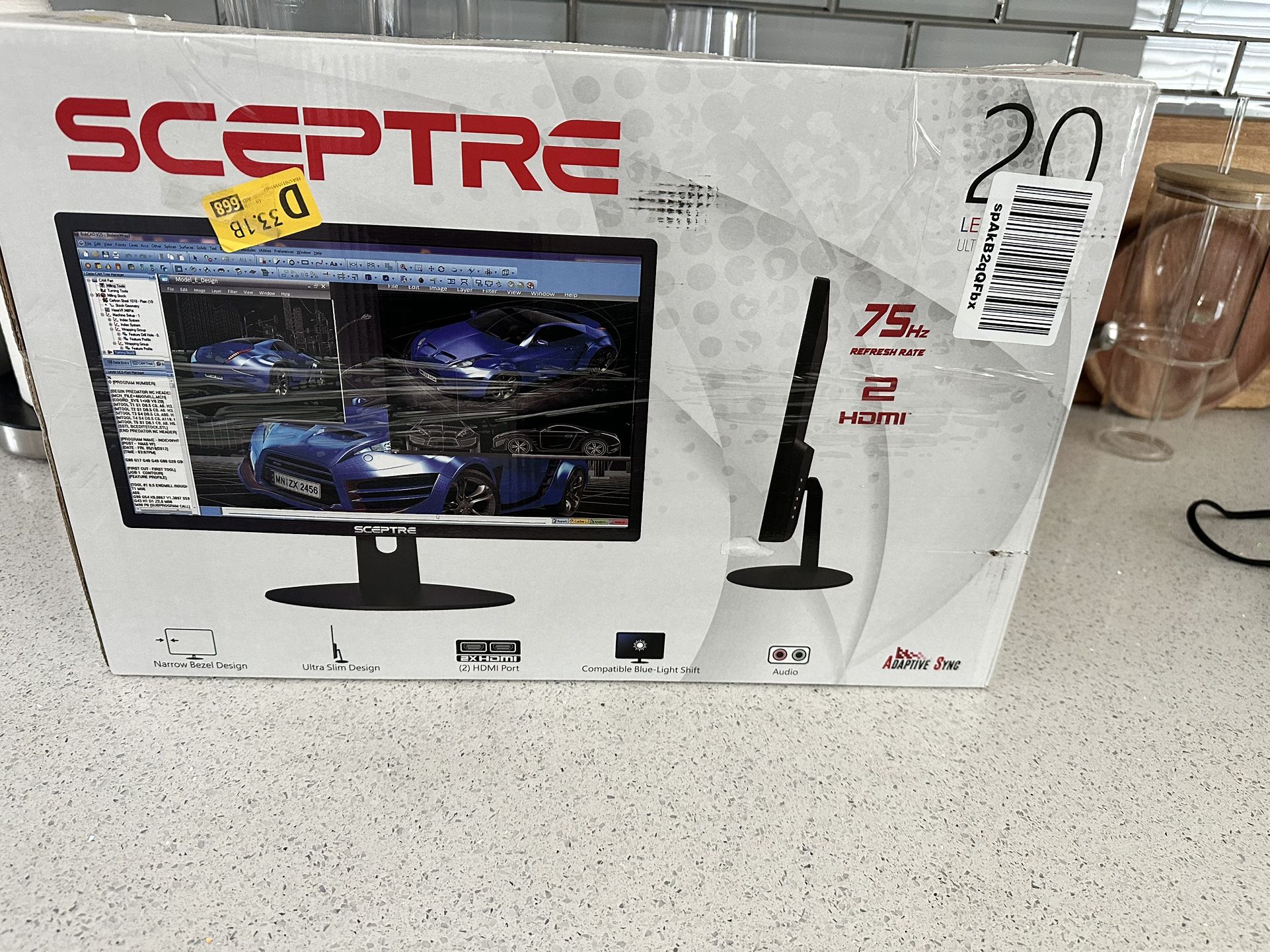 Sceptre 20" 1600x900 75Hz Ultra Thin LED Monitor