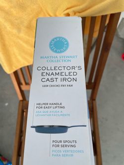 Martha  Stewart Enameled Cast Iron  Fry Pan
