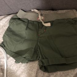 Girls Green Small Shorts