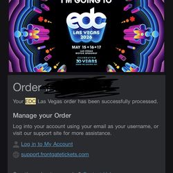 1 GA+ EDC 3 Day Pass