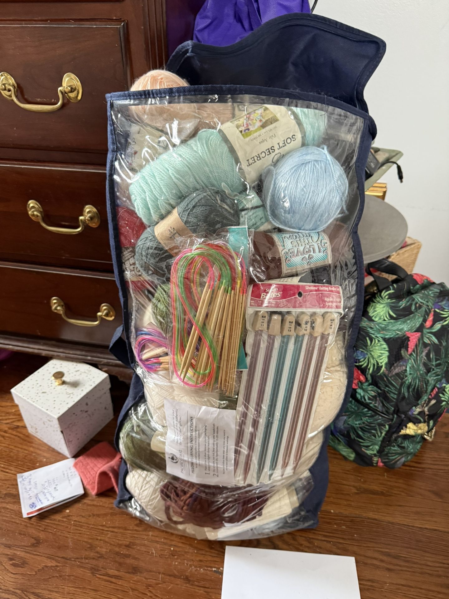 Assorted Yarn & Needles