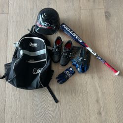 Baseball set for the season - 7-10 Yr Old