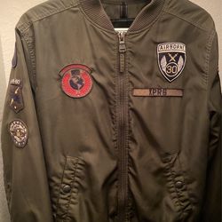 Express Bomber Jacket Military Green