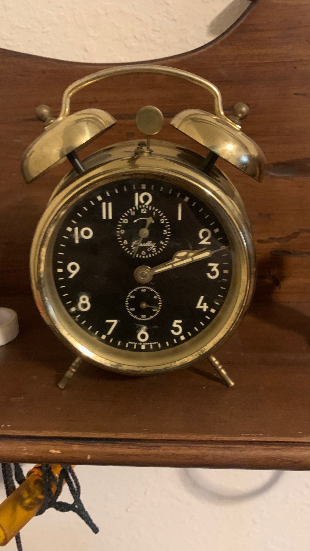 Antique Western Germany Alarm Clock