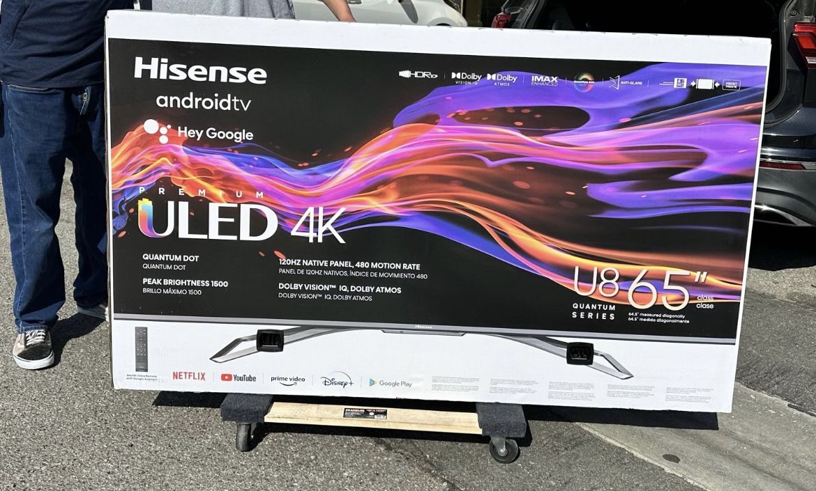 65u8g 65” Hisense Smart 4k Uled Hdr Tv