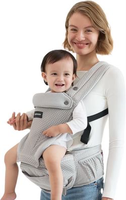 Baby Carrier with Hip Seat, 2-in-1 Detachable -NEW (3473/20)