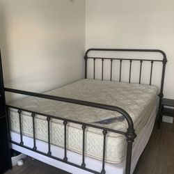 Gently used Mattress With Bed Frame 