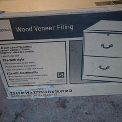 Wood Veneer Filing Cabinet