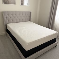 Queen Size Brand New Mattress Frame In Backboard