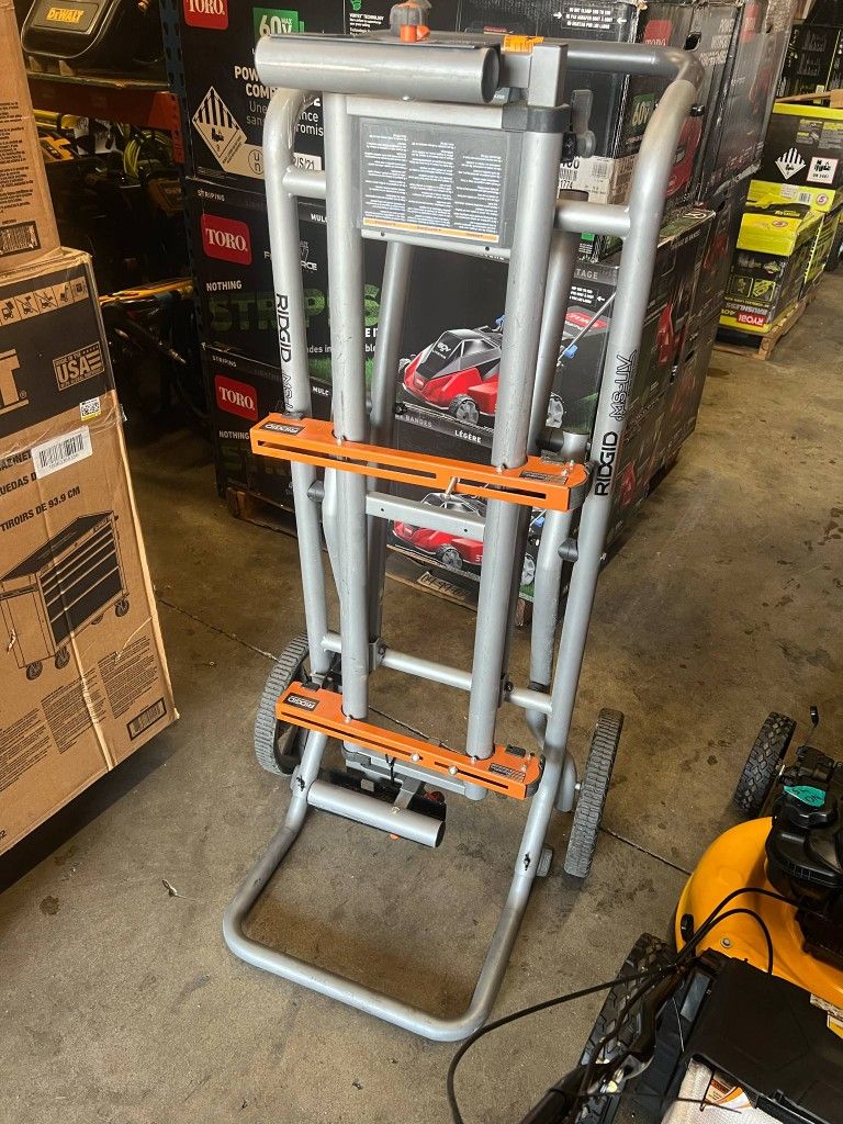 Ridgid Foldable Mobile Miter Saw Stand with Mounting Braces