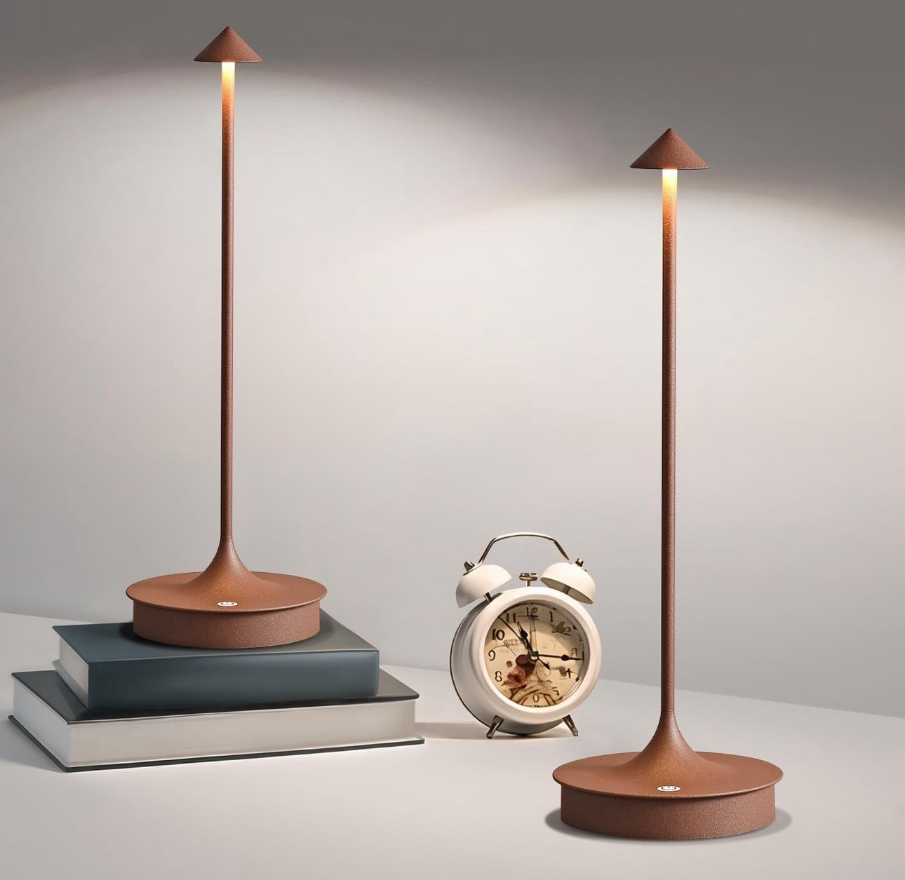 Table Lamp Rechargeable LED Battery Operated 4000mAh Table Lamp Touch Dimmable Lamp Outdoor Waterproof Portable Wireless Table Light for Dining Restau