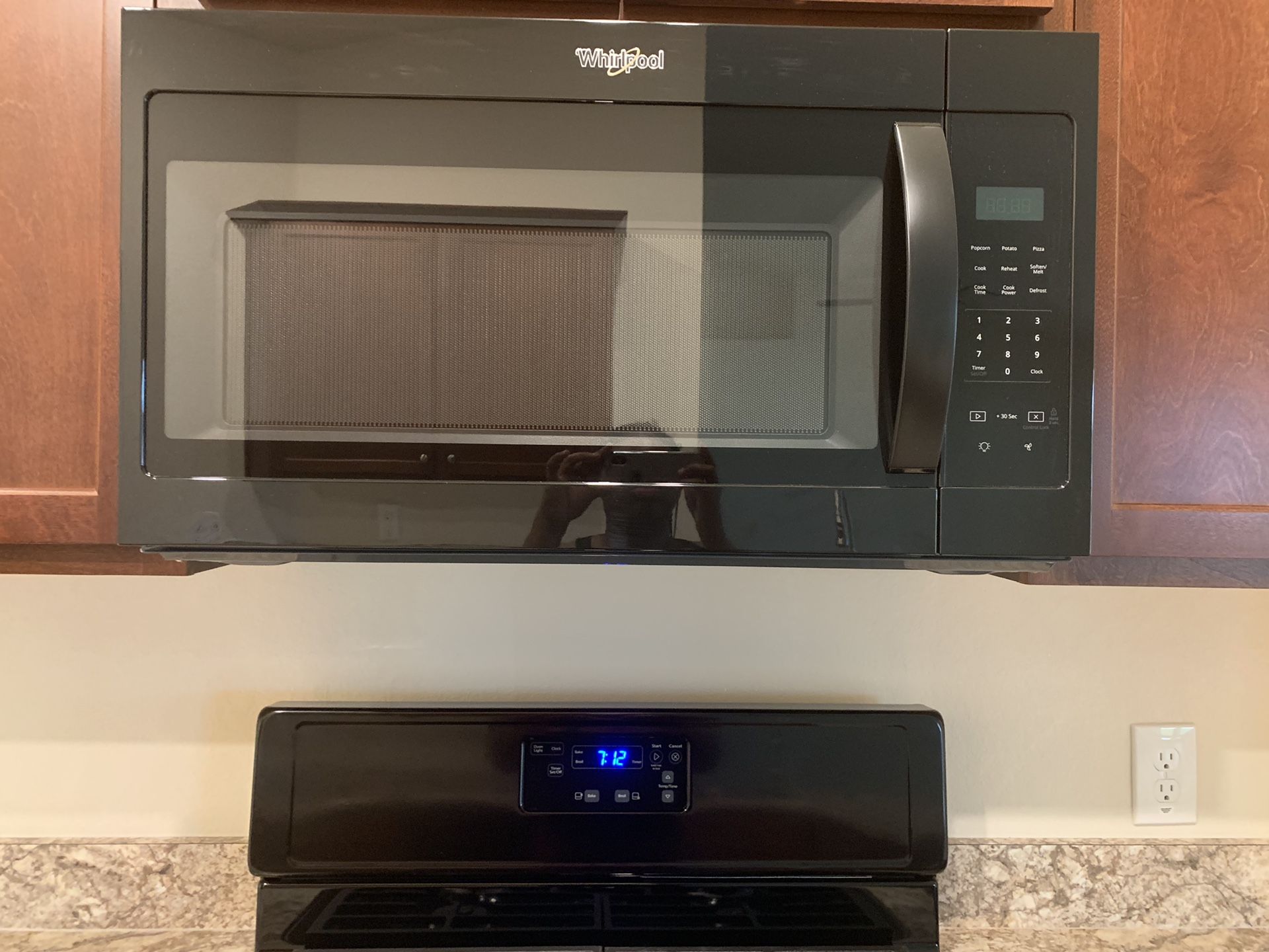 Brand new never used sold the stove so only have the dishwasher and over head microwave