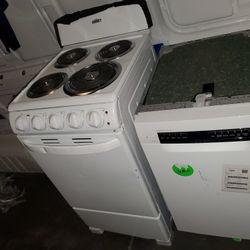 Stove Electric 220 Volt Dishwasher  New Open Box  Dishwasher  Bosch Sidec24..also 24 Inch Fridge And 24 Top Of The Counter Microwave..New Warranty 