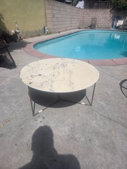 Round Marble Top Coffee Table