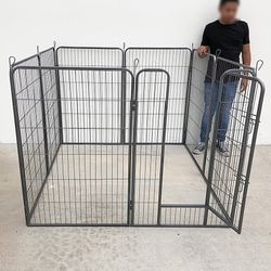 $135 (Brand New) Heavy duty 48” tall x 32” wide x 8-panel pet playpen dog crate kennel exercise cage fence