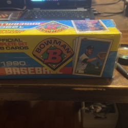 Bowman 1990 Baseball Cards Sealed Box