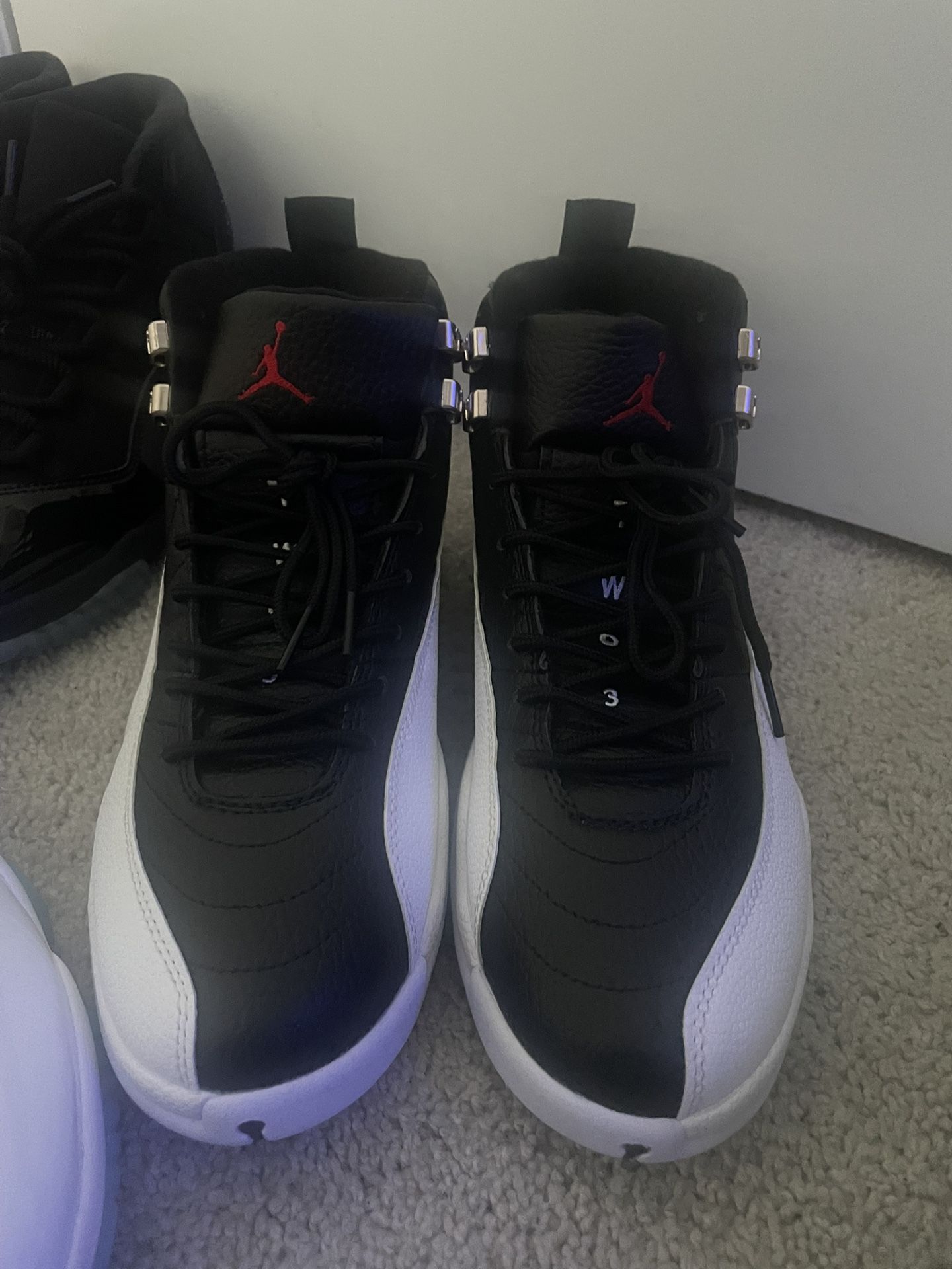 Jordan 12s Black & White