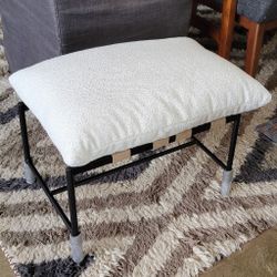 Outdoor Vail Ottoman by Denver Modern, Dove Boucle