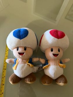 Toad plush 8” toys (2)