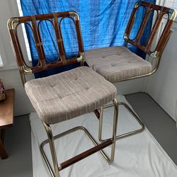 VINTAGE BAR CHAIRS RETRO  (QTY 2)