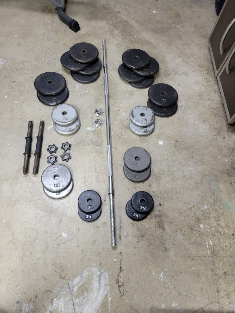 Weight Set 180 lbs total