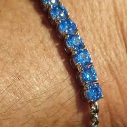 Arctic Blue Swarovski Crystal Bracelet