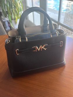 Michael Kors Black Pebbled Leather Mini Satchel