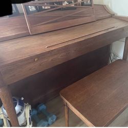 Modern Baldwin Acrosonic Piano in Walnut 