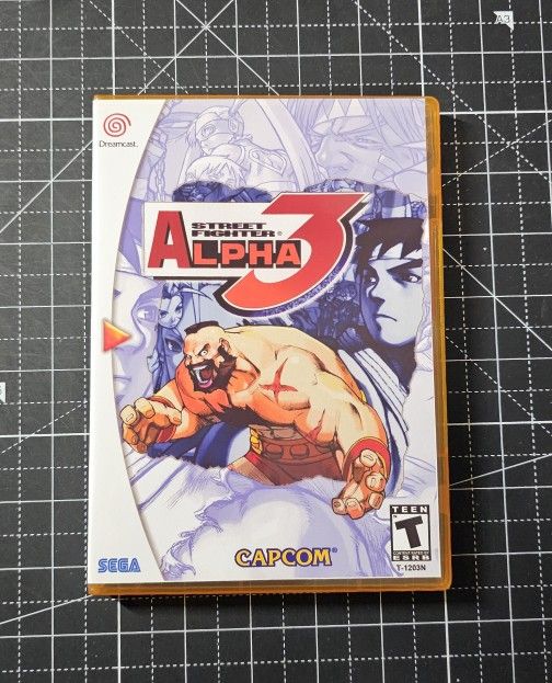 reamcast Street Fighter Alpha 3 Custom Case - NO GAME OR MANUAL