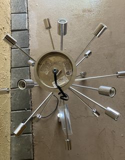 Chrome Ceiling Mount Light Fixture Starburst