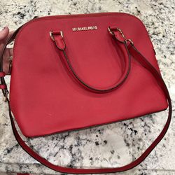 Red Michael Kors Cindy Purse