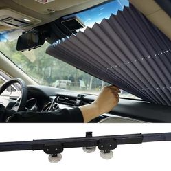Dash Designs The Shade Retractable Windshield Sunshade, 23" 