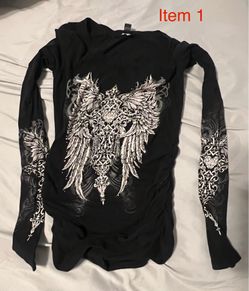 Long sleeve graphic ties