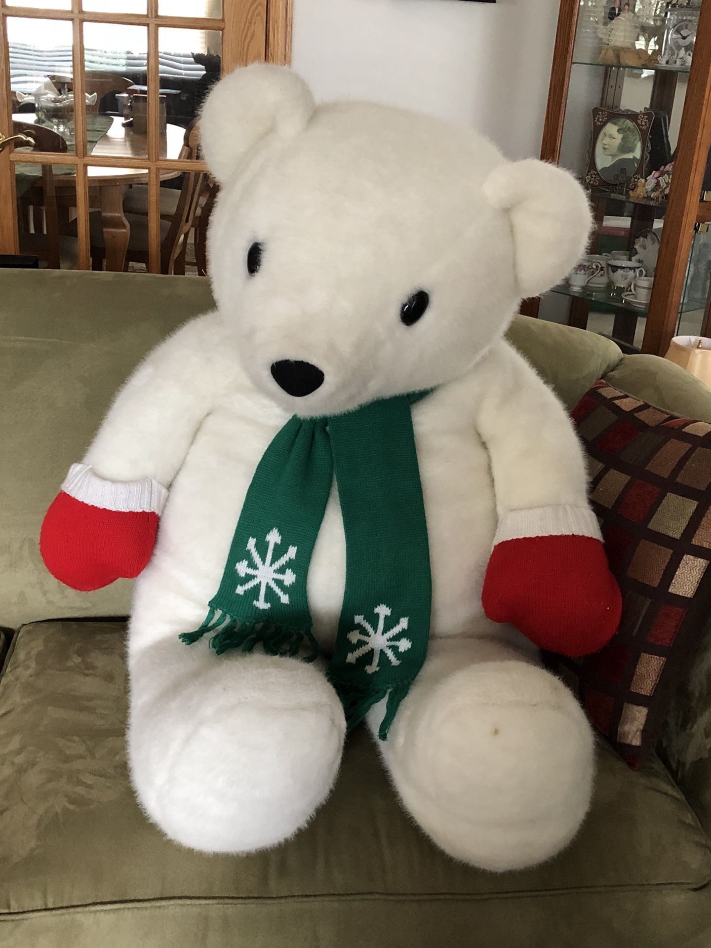 Large stuffed bear about 3 1/2 foot tall