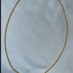 Rope Chain Gold Plated 