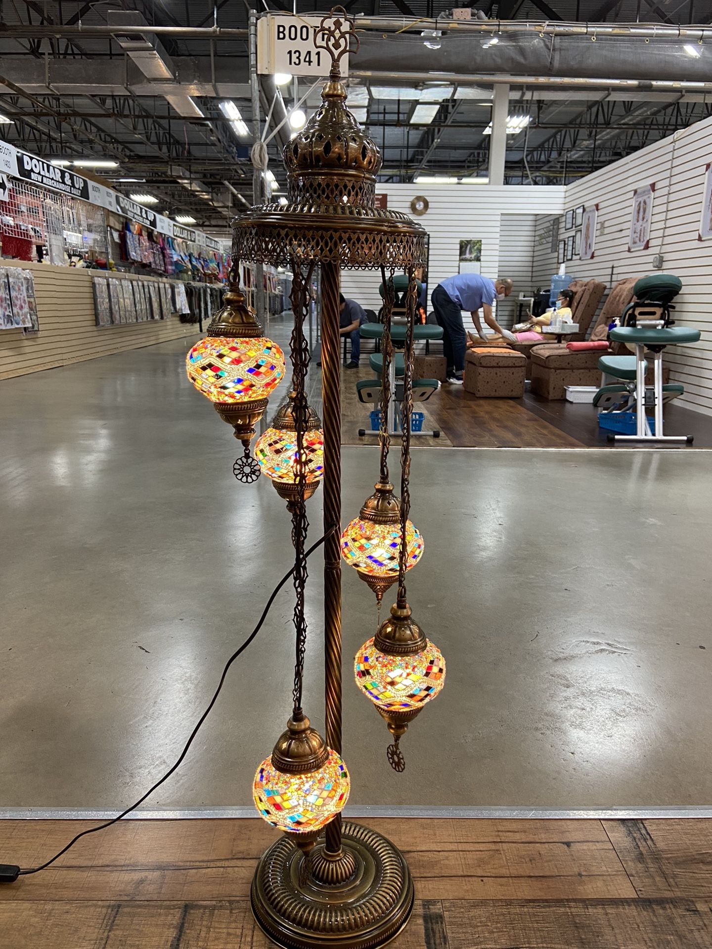 5 Globes Turkish Floor Lamp