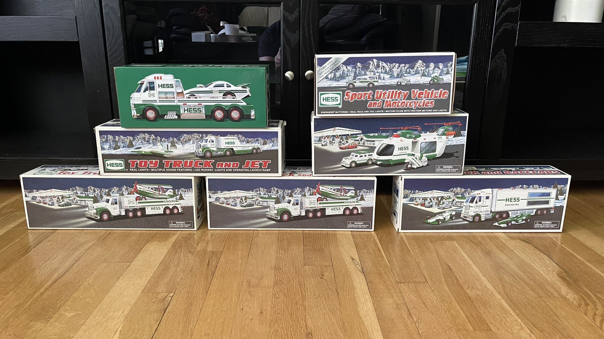 Hess Trucks Lot Of 7 Brand New In The Boxes