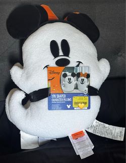 Disney Mickey and Minnie Mouse Ghost shape Pillows 2 pack