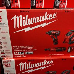 Milwaukee M12 4 Tool Combo Kit