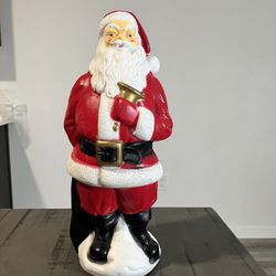 Vintage 1969 EMPIRE 20 Inch Tabletop SANTA CLAUS  BLOWMOLD 