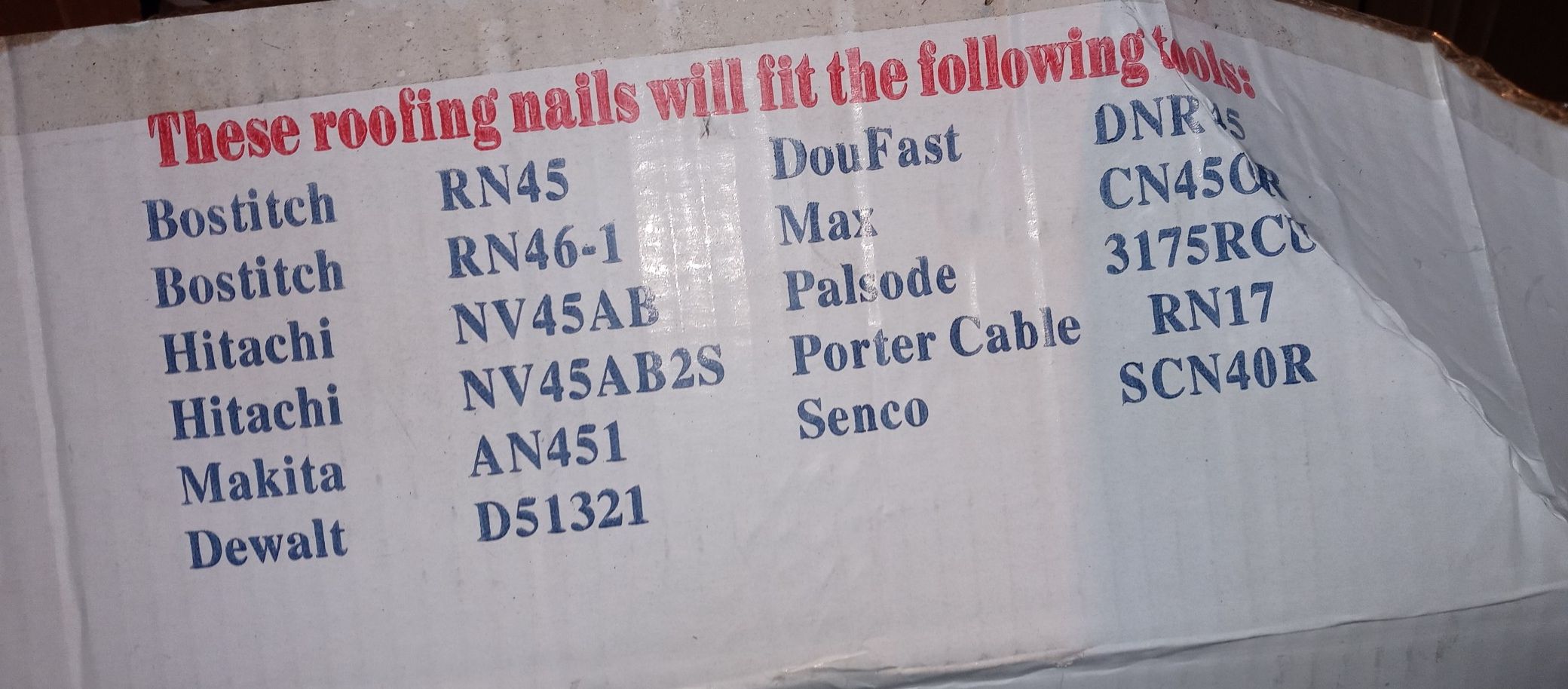 Roofing nails coiled