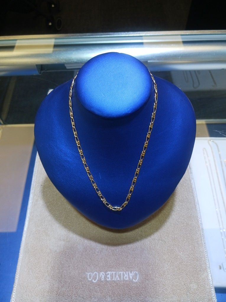 10k Gold Figaro Chain
