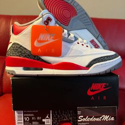 RETRO 2022  Nike Air Jordan 3 FIRE RED  sz10 Lost And Found Playoff FOAMPOSITE 1 Bred Shattered Backboard 