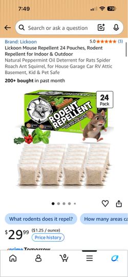 Lickoon Rodent Repellent 24-Pack Pouches